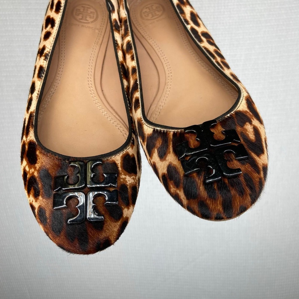 Tory Burch Leopard Print Flats Size 8 - Picture 6 of 8